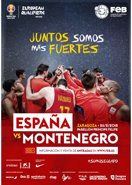 26 febrero 2018 PARTIDO CLASIFICATORIO MUNDIAL DE BALONCESTO 2019: ESPAÑA - MONTENEGRO