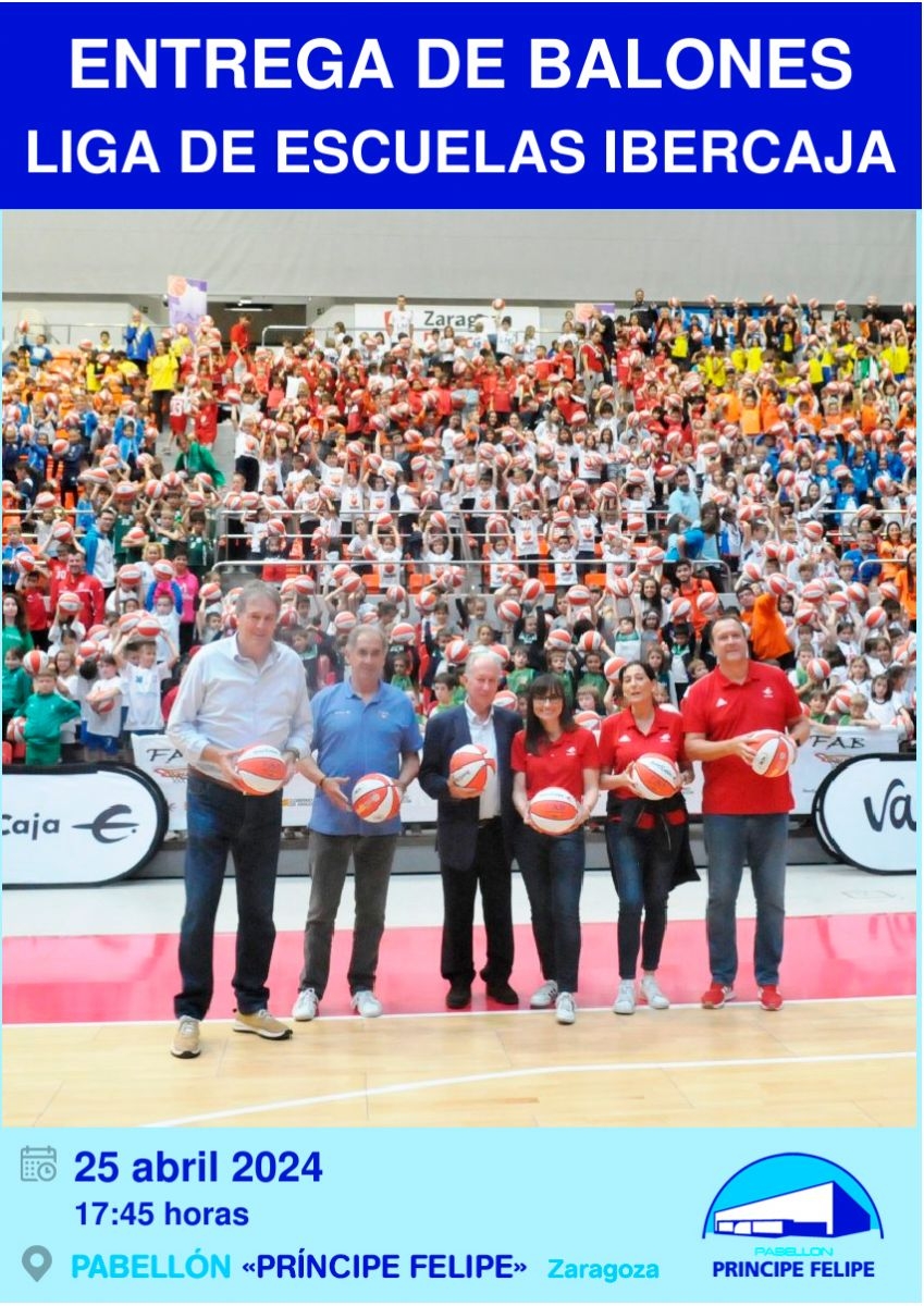 Entrega de balones «Liga de Escuelas Ibercaja»