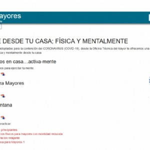 La Concejalía de Mayores promueve la actividad física y mental desde casa para mantener hábitos saludables durante el confinamiento