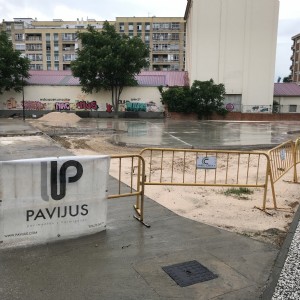 Comienzan las obras para la mejora de la pista de baloncesto y patinaje en Santa Isabel