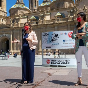 Zaragoza se une a la iniciativa solidaria Ponle Freno como sede embajadora de su nueva carrera virtual. Foto: Dani Marcos