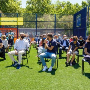 Inauguración del «Cruyff Court Ander Herrera» en Zaragoza