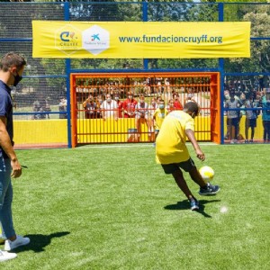 Inauguración del «Cruyff Court Ander Herrera» en Zaragoza