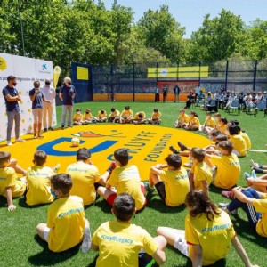 Inauguración del «Cruyff Court Ander Herrera» en Zaragoza