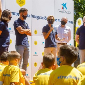 Inauguración del «Cruyff Court Ander Herrera» en Zaragoza