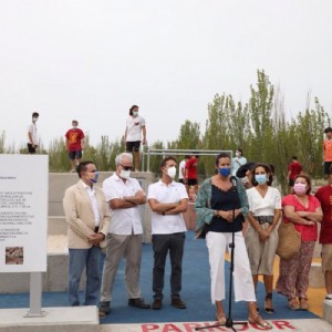 Zaragoza estrena su primera pista de parkour situada en el barrio del Actur