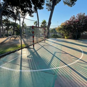 Repintado de las líneas de juego en varias Instalaciones Deportivas Elementales (potreros)