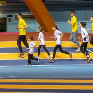 Inauguración nueva pista de atletismo del Palacio de Deportes de Zaragoza