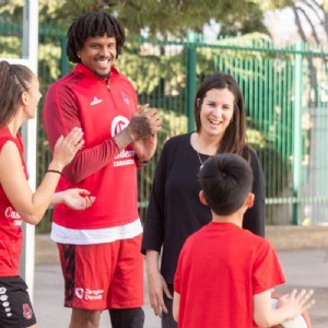 400 escolares practican deporte con el proyecto 3Pies, impulsado por la Fundación Basket Zaragoza con el apoyo de Zaragoza Deporte