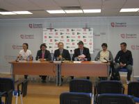 Foto presentación de la rueda de prensa de la XI Media Maratón «Ciudad de Zaragoza»