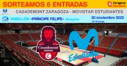 Sorteo de entradas para ver el Casademont Zaragoza - Movistar Estudiantes [30 noviembre 2025]