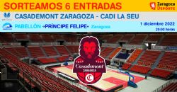 Sorteo de entradas para ver el Casademont Zaragoza - Cadi La Seu [1 diciembre 2022]